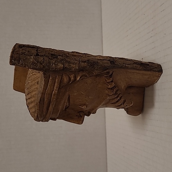 Vintage Religious Folk Art Hand Carved Jesus Christ Log - Picture 5 of 16